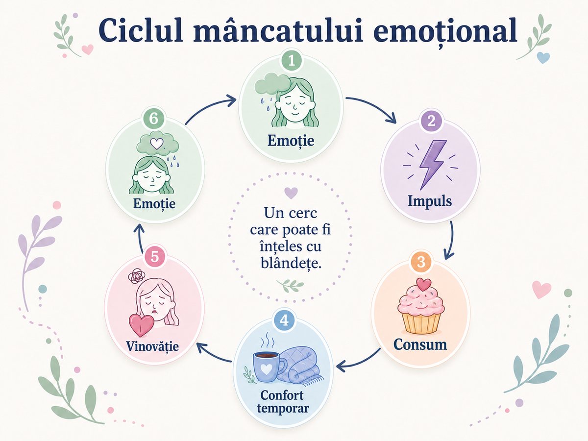 Cercul dintre emoții și comportamentul alimentar